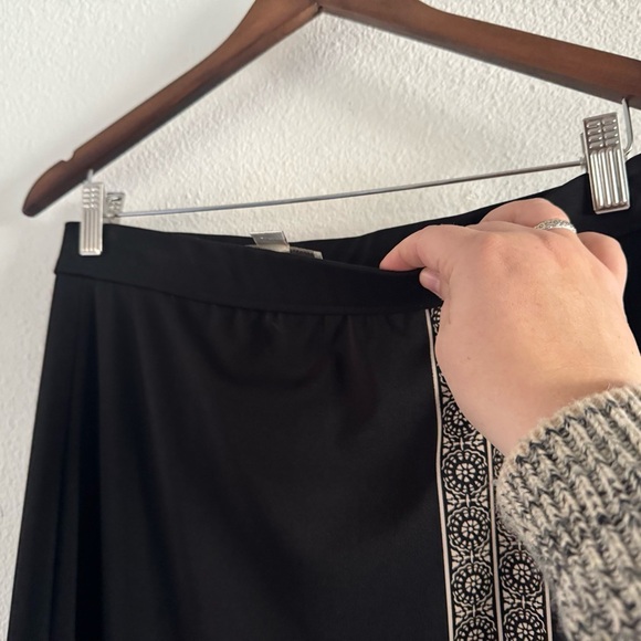Petite Sophisticate Chic Maxi Skirt Elegant Retro Wrap Slit Medium - Picture 6 of 13